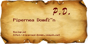 Pipernea Domán névjegykártya